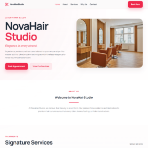 HairStudioShop Template