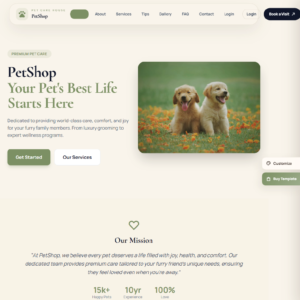 PetShop Template